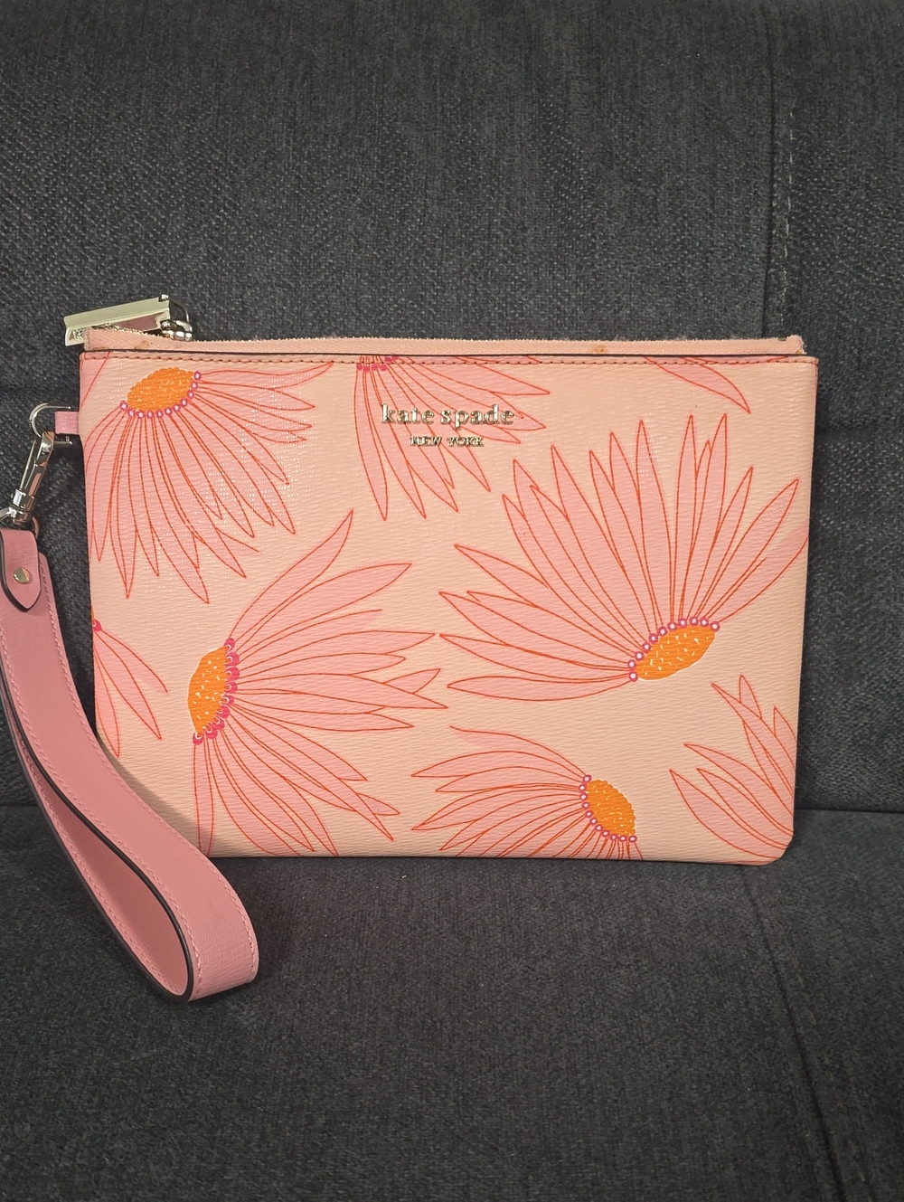 Kate Spade New York Pink Floral Wristlet